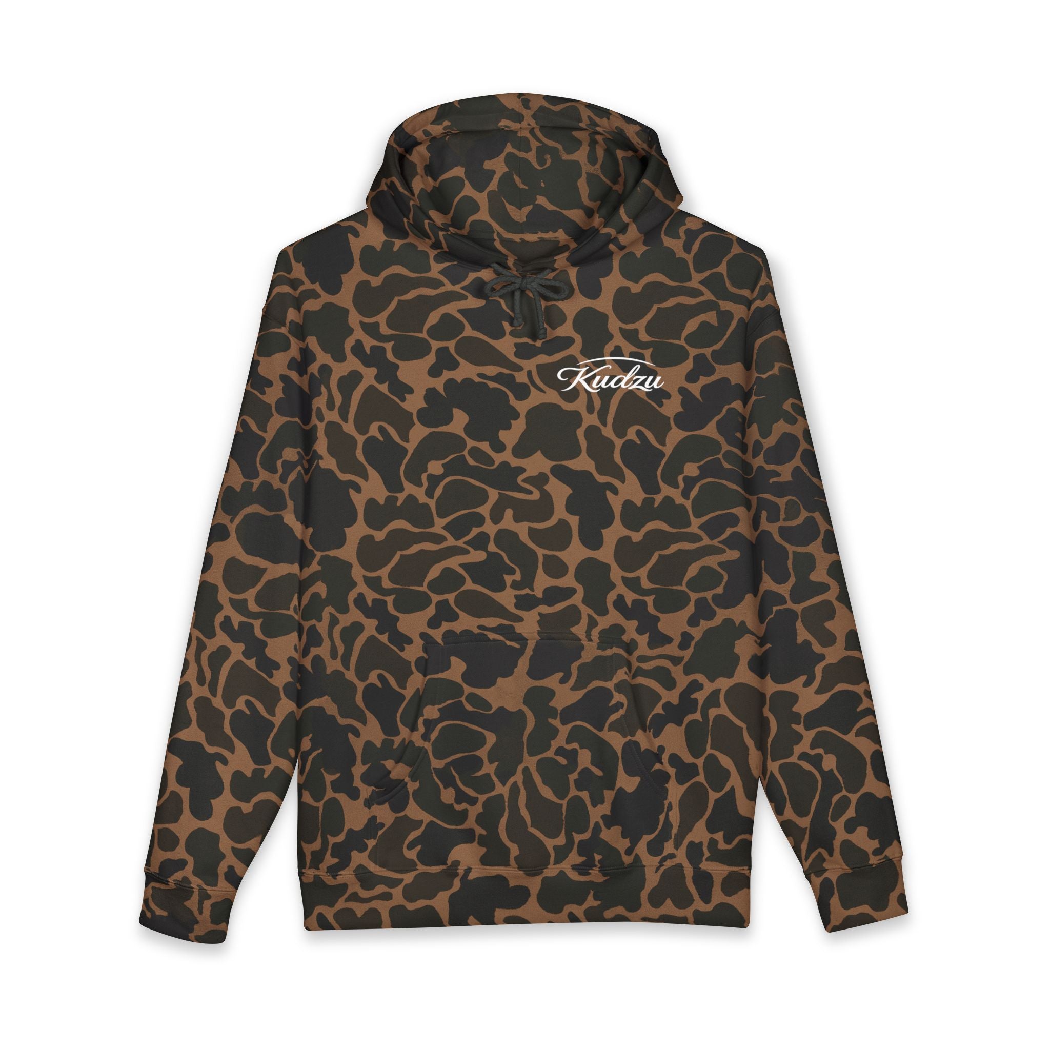 Camo Duck Hoodie — “Kudzu Outdoors” Hunting Pullover